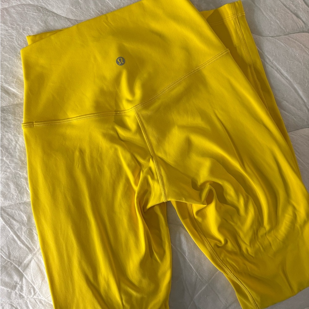 lululemon athletica Bright Yellow Leggings. High rise Align 28”